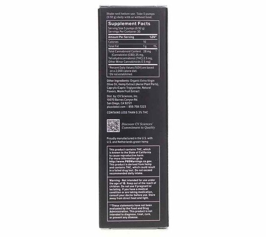 Reserve CBD 25 Mg, 1 Oz, PCBD